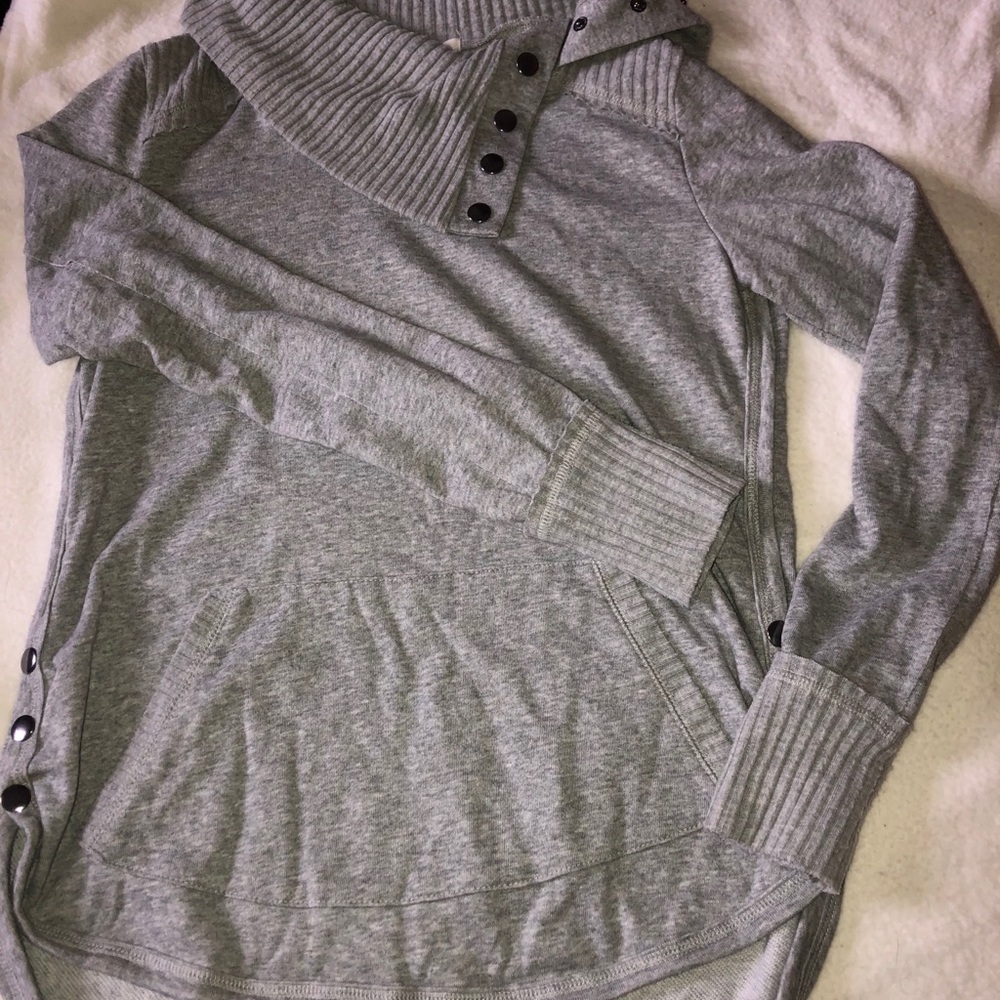 Grey sweater top
